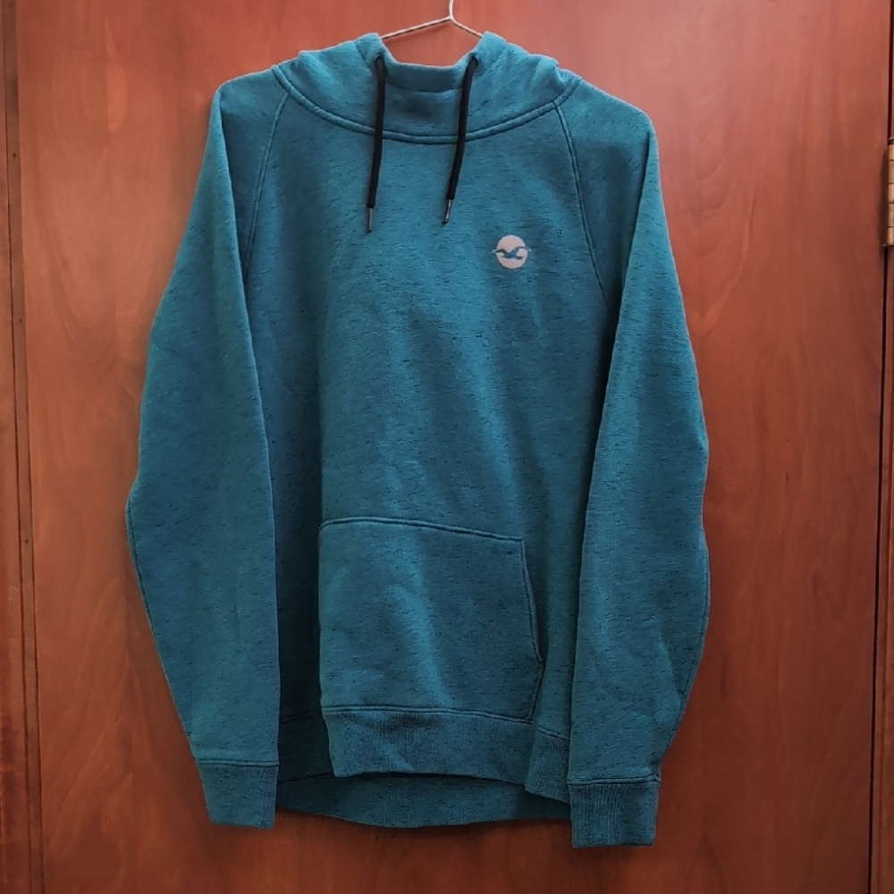 Hollister Blue Hoodie with Logo - UNWORN